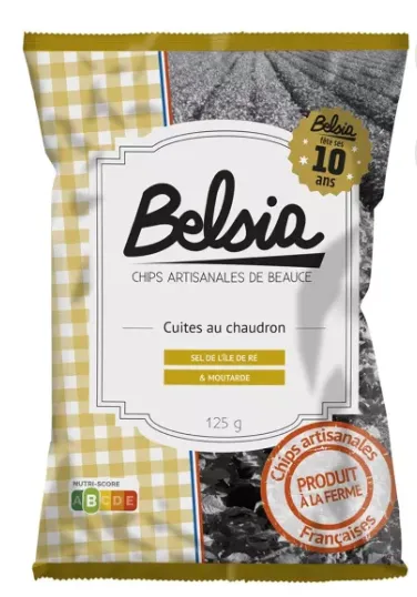 CHIPS à la Moutarde 125g — Belsia, Ferme de Letourville, Boisville, Loire