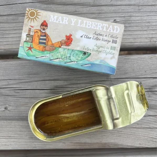 ANCHOIS à l'Huile d'Olive 48g — Mar y Libertad, Isla Cristina, Cadix