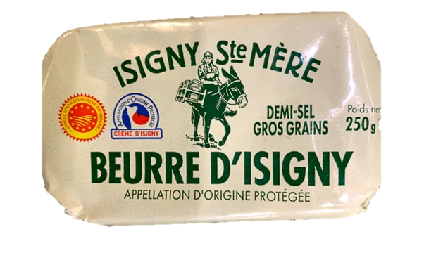 Beurre d'Isigny Demi-Sel Croquant 250g — Isigny Sainte-Mère