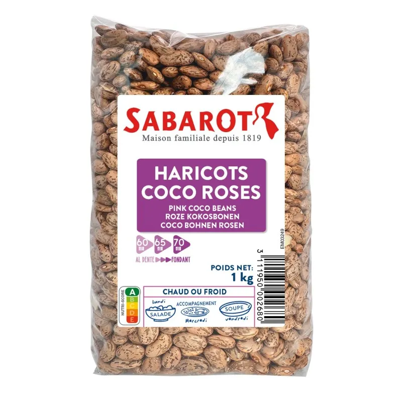 HARICOT COCO Rose 1kg — Sabarot, Caspuzac, Auvergne