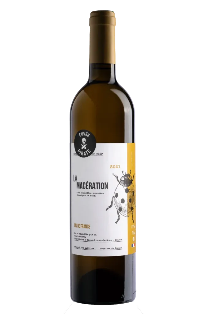 LA MACÉRATION 2022, GRAVE BLANC  — Château Cazebonne, Saint-Pierre-de-Mons, Gironde