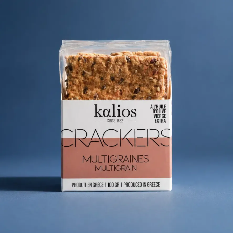 CRACKERS Multigraines, 100g — Kalios, Grèce