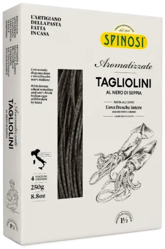 TAGLIOLINI AUX OEUFS ET ENCRE DE SECHE  — Spinosi