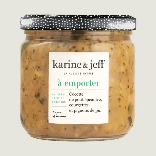 Cocotte de petit épeautre, courgettes - Karine & Jeff