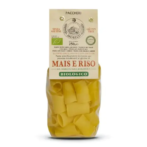 PACCHERI DE RIZ ET MAIS SANS GLUTEN — Pastificio Morelli, San Romano, Toscana