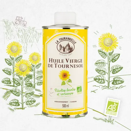 HUILE VIERGE DE TOURNESOL BIO  — La Tourangelle