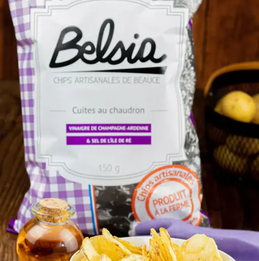CHIPS AU VINAIGRE DE CHAMPAGNE — Belsia, Ferme de Letourville, Boisville, Loire