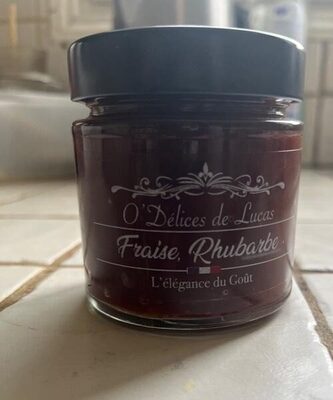 Confiture Fraise, Rhubarbe - O Delice de Lucas