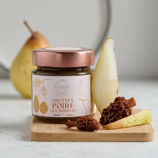 CHUTNEY POIRE MORILLE  — O Delice de Lucas, Villeloup, Aube