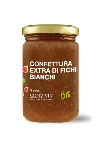 CONFITURE EXTRA DE FIGUES BLANCHES 360G — Conviva, Gravina di Catania, Sicilia