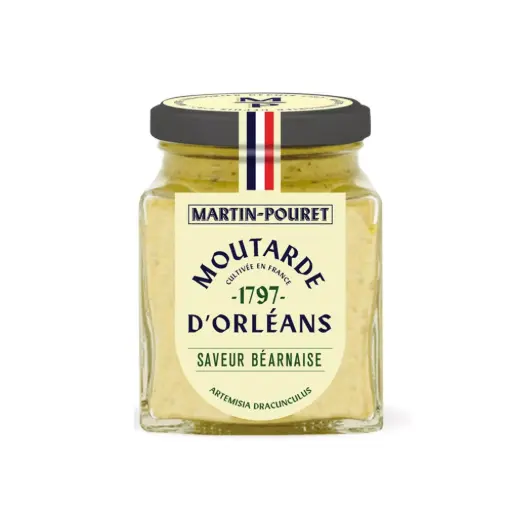 Moutarde saveur Béarnaise 95g  - Martin Pouret