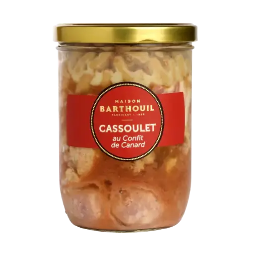 Cassoulet au Confit de Canard Bocal 840g - Maison Barthouil
