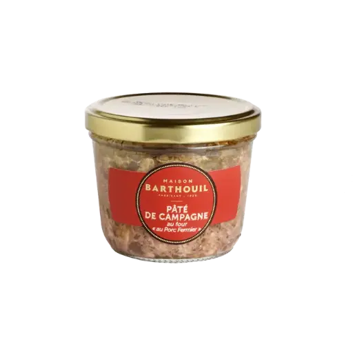 PÂTÉ DE CAMPAGNE AU PORC FERMIER DORÉ AU FOUR 190G  — Maison Barthouil, Peyrehorade, Landes
