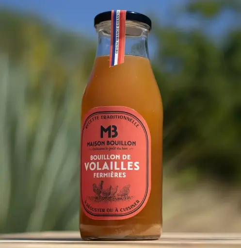 BOUILLON DE VOLAILLE FERMIERE 475ml — Maison Bouillon, Saint-Cyr-en-Val, Loire