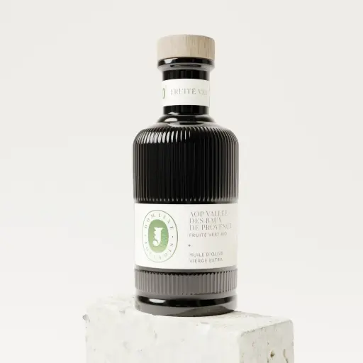 HUILE D'OLIVE FRUITÉ VERT 50cl Vallée des Baux de Provence AOP — Domaine Joli-Bois, Eyguières, Provence