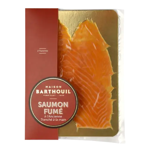 SAUMON FUME à l'Ancienne Elevage, Norvège 120g  — Maison Barthouil, Peyrehorade, Landes