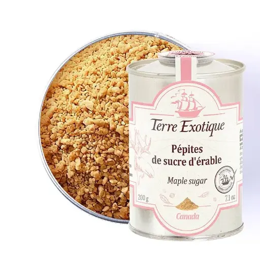 PÉPITES DE SUCRE D'ÉRABLE 200g — Terre Exotique, Rochecorbon, Loire