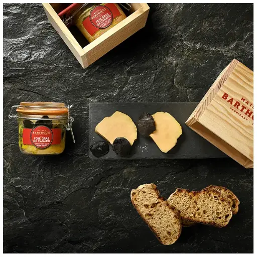 FOIE GRAS Truffé 10% Melanosporum 180g — Maison Barthouil, Peyrehorade, Landes