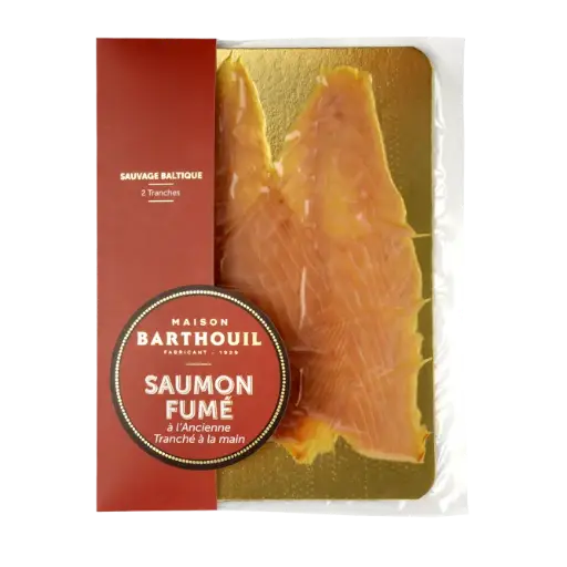 SAUMON FUME Sauvage à l'Ancienne, Baltique 120g  — Maison Barthouil, Peyrehorade, Landes